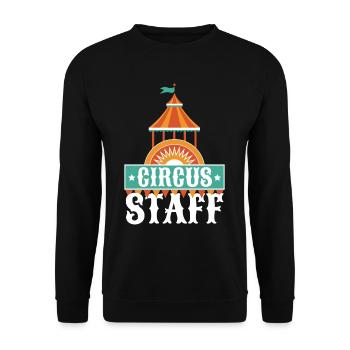 Circus Staff - Unisex Sweatshirt - black - Front - Alina (178cm) & Michal (187cm)