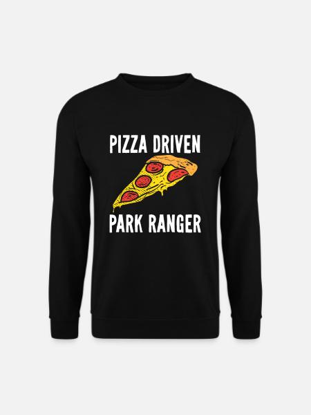 Pizza Driven Park Ranger Wildlife Officer Game Wa - Unisex Sweatshirt - black
