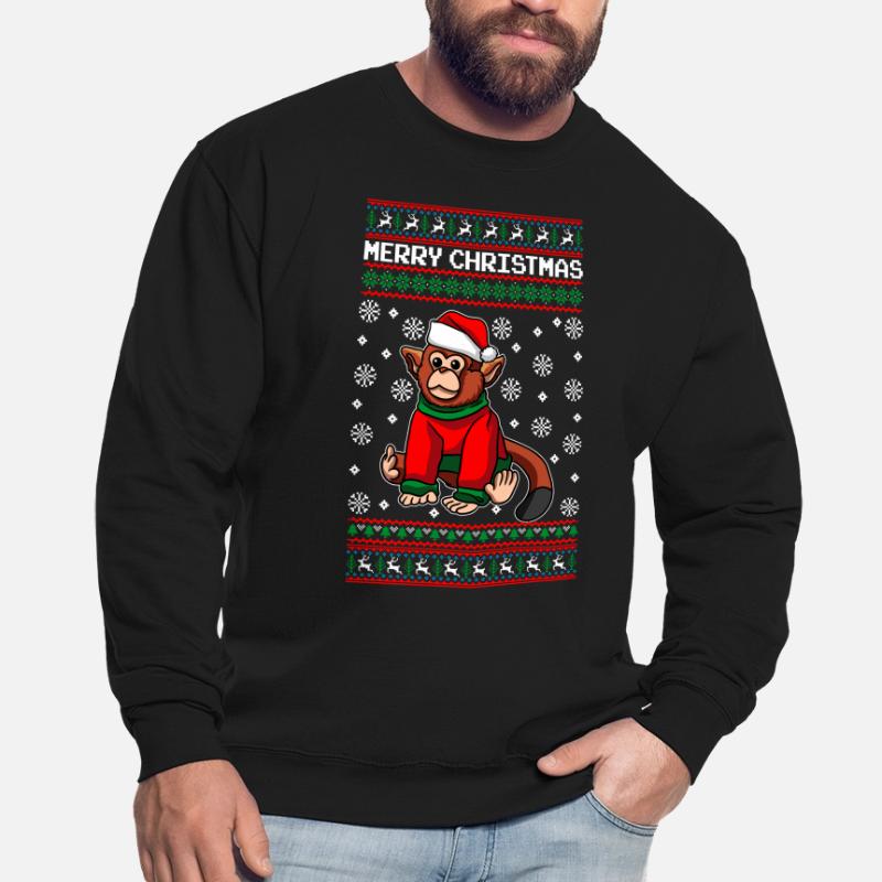 Singe avec pull Moche Noël Sweat-shirt Unisexe