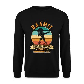 Bääm Big Brother 2023 Chargement Dabbing Boy - Sweat-shirt Unisexe - noir - Devant - Alina (178cm) & Michal (187cm)
