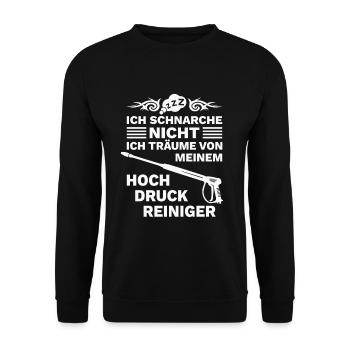 Hochdruckreiniger Dampfreiniger Power Washer - Unisex Pullover - Schwarz - Vorne - Alina (178cm) & Michal (187cm)