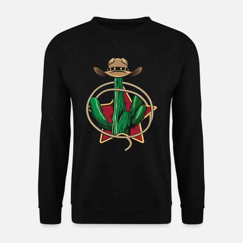 Western Cactus - Unisex Sweatshirt - black