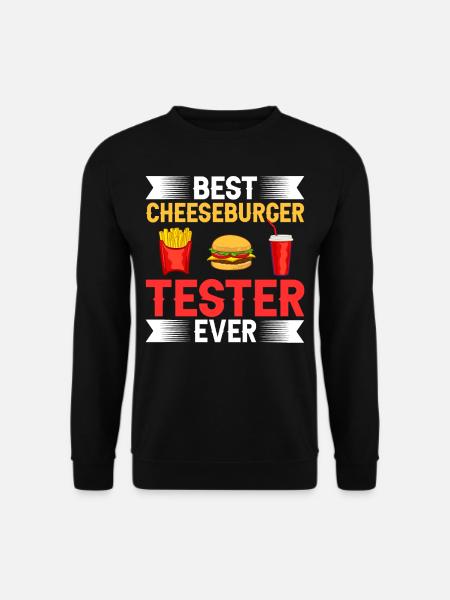 Cheeseburger Cheese Sandwich Hamburger - Sweat-shirt Unisexe - noir