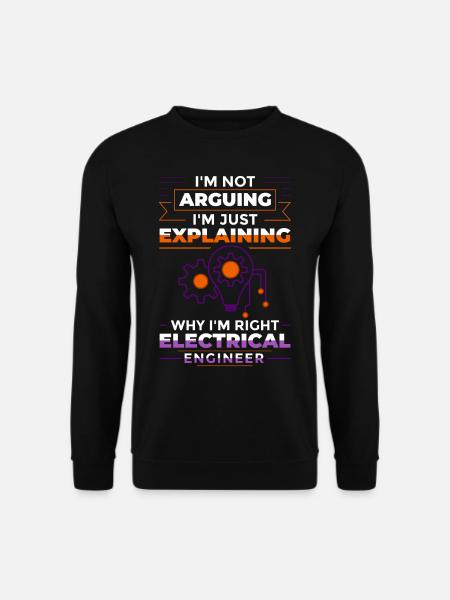 Electrical Engineering Engineer Research Development - Unisex Sweatshirt - black