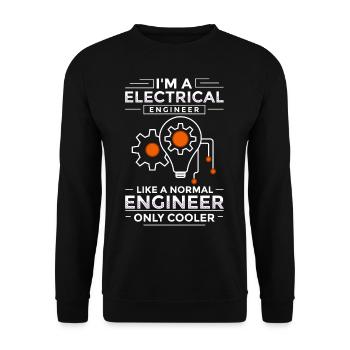 Electrical Engineering Engineer Research Development - Unisex Sweatshirt - black - Front - Alina (178cm) & Michal (187cm)