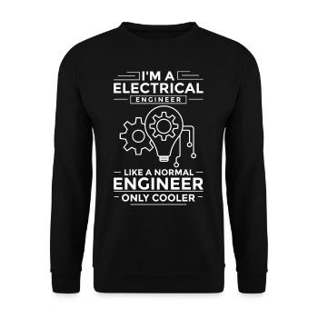 Electrical Engineering Engineer Research Development - Unisex Sweatshirt - black - Front - Alina (178cm) & Michal (187cm)