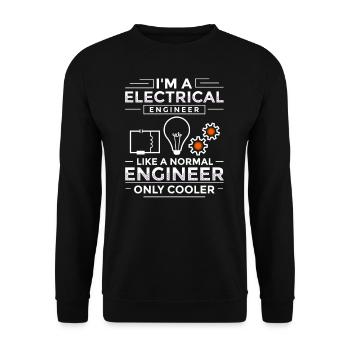 Electrical Engineering Engineer Research Development - Unisex Sweatshirt - black - Front - Alina (178cm) & Michal (187cm)