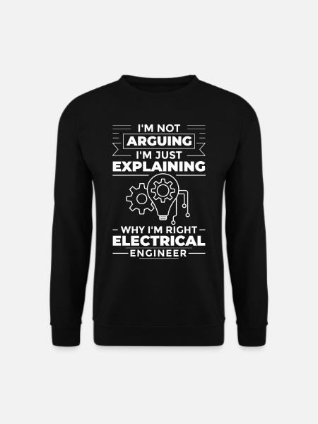 Electrical Engineering Engineer Research Development - Unisex Sweatshirt - black