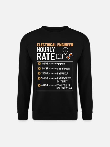 Electrical Engineering Engineer Research Development - Unisex Sweatshirt - black