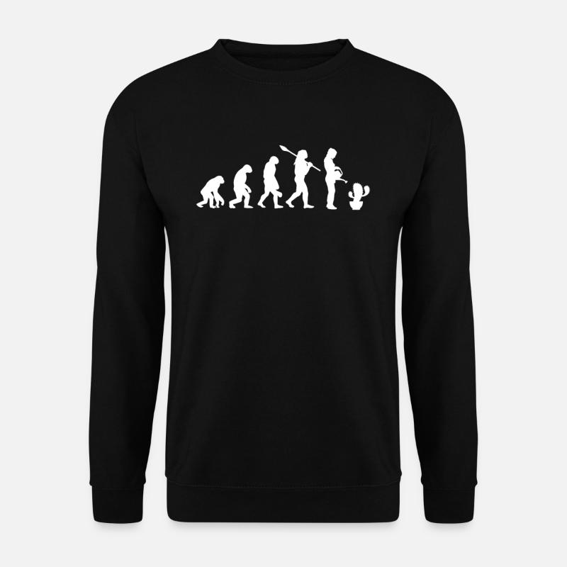 Cactus Evolution Jardinier - Sweat-shirt Unisexe - noir