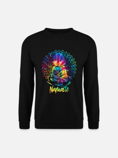 Buddha Namaste Zen Yoga - Unisex Sweatshirt - black