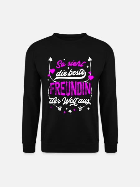 Beste Freundin Der Welt Freundschaft Frauen - Unisex Pullover - Schwarz