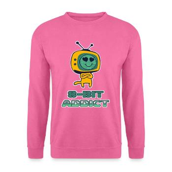amateurs de jeux rétro 8 bits - Sweat-shirt Unisexe - rose - Devant