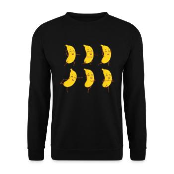Yoga Fruit Namaste Zen Meditation - Unisex Pullover - Schwarz - Vorne - Alina (178cm) & Michal (187cm)