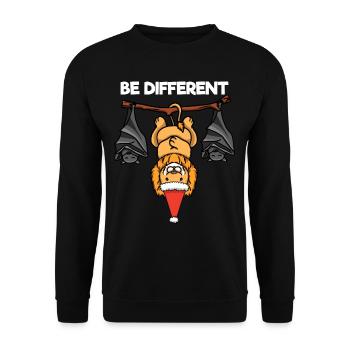 Soyez différent Lion Bat Père Noël - Sweat-shirt Unisexe - noir - Devant - Alina (178cm) & Michal (187cm)