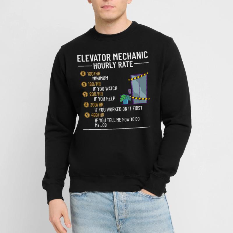 Technicien d’ascenseur Élévateur élévateur Sweat-shirt Unisexe