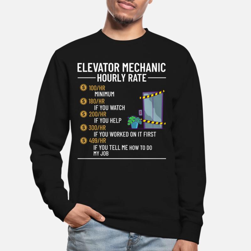 Technicien d’ascenseur Élévateur élévateur Sweat-shirt Unisexe