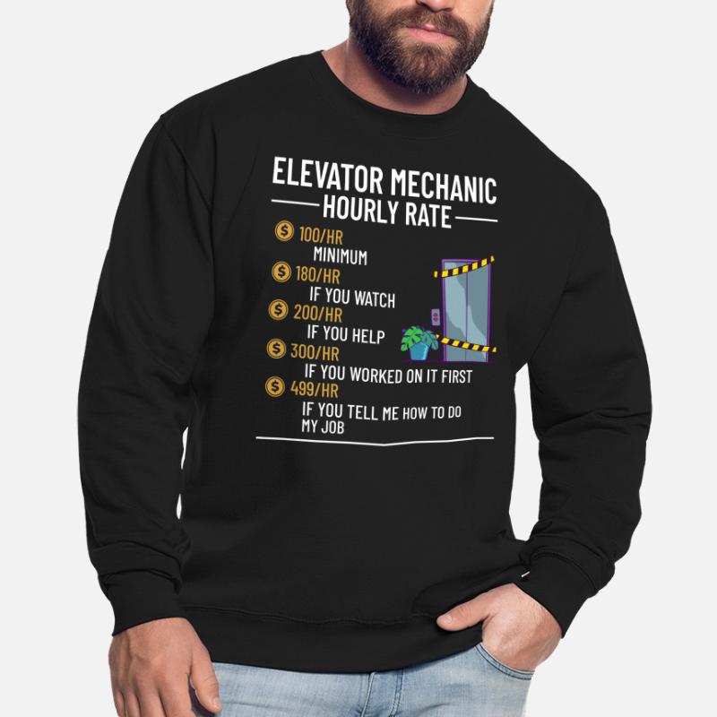 Technicien d’ascenseur Élévateur élévateur Sweat-shirt Unisexe