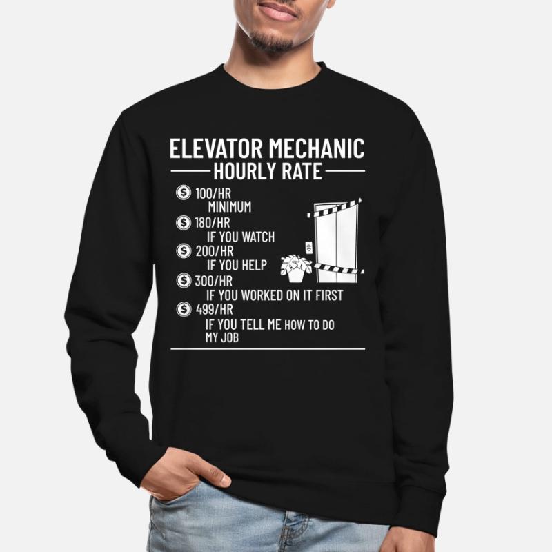 Technicien d’ascenseur Élévateur élévateur Sweat-shirt Unisexe
