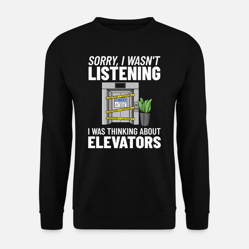 Technicien d’ascenseur Élévateur élévateur - Sweat-shirt Unisexe - noir