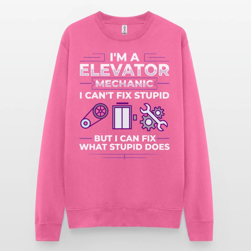 Elevator Elevator Technician Elevator Elevator Unisex Sweatshirt