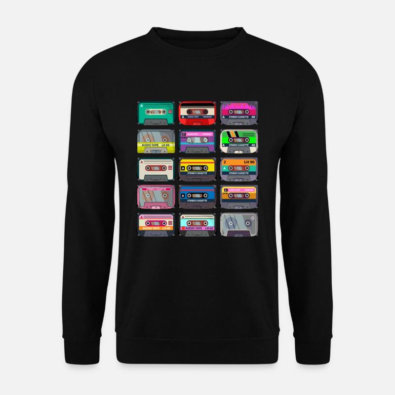 Cassette Mixtape - Unisex Pullover - Schwarz