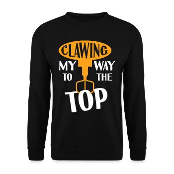 Clawing My Way To The Top - Unisex Sweatshirt - black - Front - Alina (178cm) & Michal (187cm)