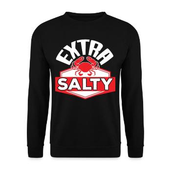 Extra Salty Crab - Unisex Sweatshirt - black - Front - Alina (178cm) & Michal (187cm)