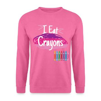 I Eat Crayons - Unisex Sweatshirt - pink - Front