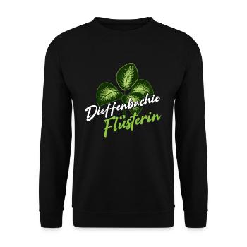 Dieffenbachia Whisperer Plantes d’intérieur - Sweat-shirt Unisexe - noir - Devant - Alina (178cm) & Michal (187cm)