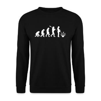 Evolution Jardinier Plante Arrosoir Boîte Calathea - Sweat-shirt Unisexe - noir - Devant - Alina (178cm) & Michal (187cm)