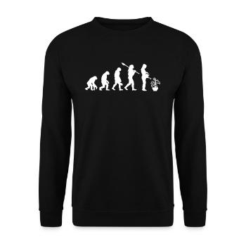 Evolution Jardinier Plante Dieffenbachia - Sweat-shirt Unisexe - noir - Devant - Alina (178cm) & Michal (187cm)