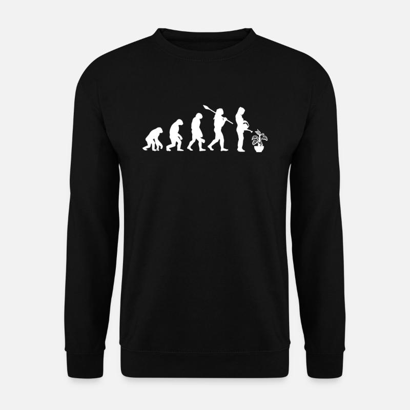 Evolution Jardinier Plante Dieffenbachia - Sweat-shirt Unisexe - noir