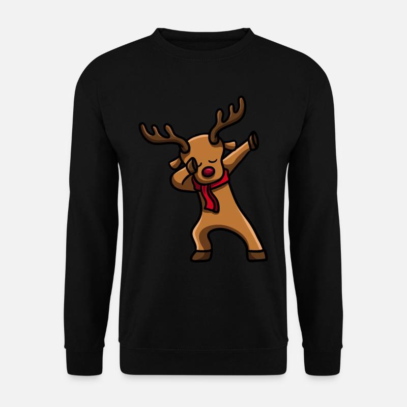 Dabbing de rennes - Sweat-shirt Unisexe - noir