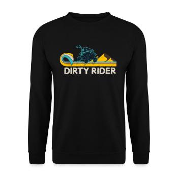 ATV Quad Quad Driver Offroad Motorsport - Unisex Sweatshirt - black - Front - Alina (178cm) & Michal (187cm)