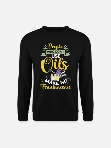Essential Oil Diffuser Aromatherapy Plants - Unisex Sweatshirt - black