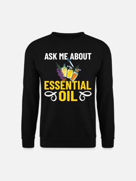 Essential Oil Diffuser Aromatherapy Plants - Unisex Sweatshirt - black