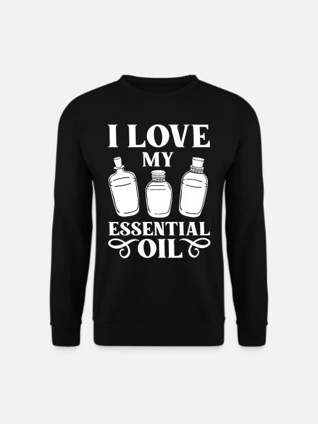 Essential Oil Diffuser Aromatherapy Plants - Unisex Sweatshirt - black