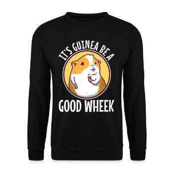 Guinicorn - Unisex Pullover - Schwarz - Vorne - Alina (178cm) & Michal (187cm)