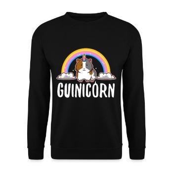 Guinicorne - Sweat-shirt Unisexe - noir - Devant - Alina (178cm) & Michal (187cm)