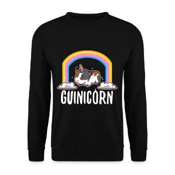 Guinicorn - Unisex Pullover - Schwarz - Vorne - Alina (178cm) & Michal (187cm)