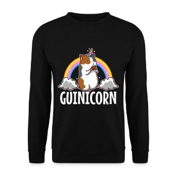 Guinicorn - Unisex Pullover - Schwarz - Vorne - Alina (178cm) & Michal (187cm)