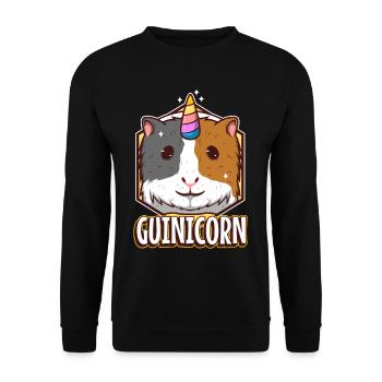 Guinicorn - Unisex Pullover - Schwarz - Vorne - Alina (178cm) & Michal (187cm)