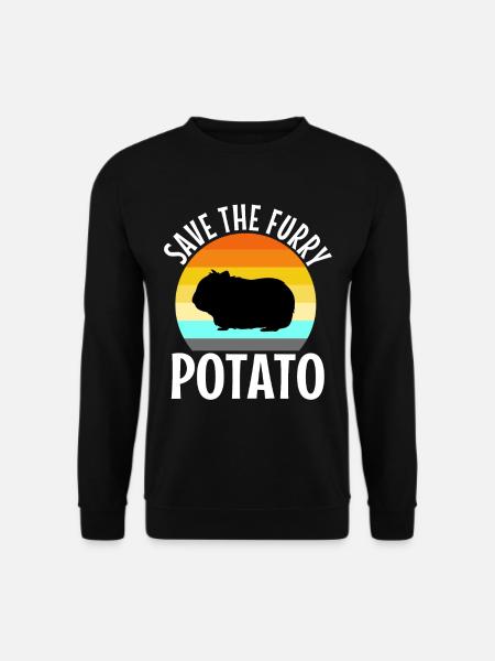 Save The Furry Potato - Sweat-shirt Unisexe - noir