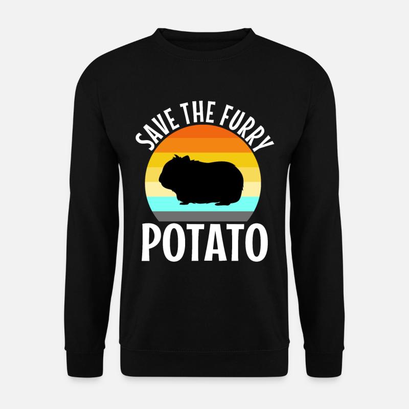 Save The Furry Potato - Sweat-shirt Unisexe - noir