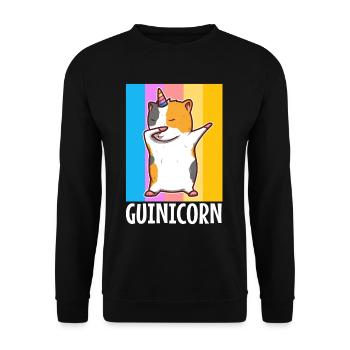 Guinicorn - Unisex Pullover - Schwarz - Vorne - Alina (178cm) & Michal (187cm)