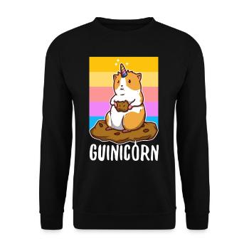 Guinicorn - Unisex Pullover - Schwarz - Vorne - Alina (178cm) & Michal (187cm)