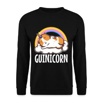 Guinicorn - Unisex Pullover - Schwarz - Vorne - Alina (178cm) & Michal (187cm)