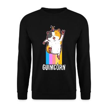 Guinicorn - Unisex Pullover - Schwarz - Vorne - Alina (178cm) & Michal (187cm)