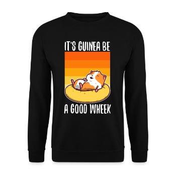 Guinicorn - Unisex Pullover - Schwarz - Vorne - Alina (178cm) & Michal (187cm)